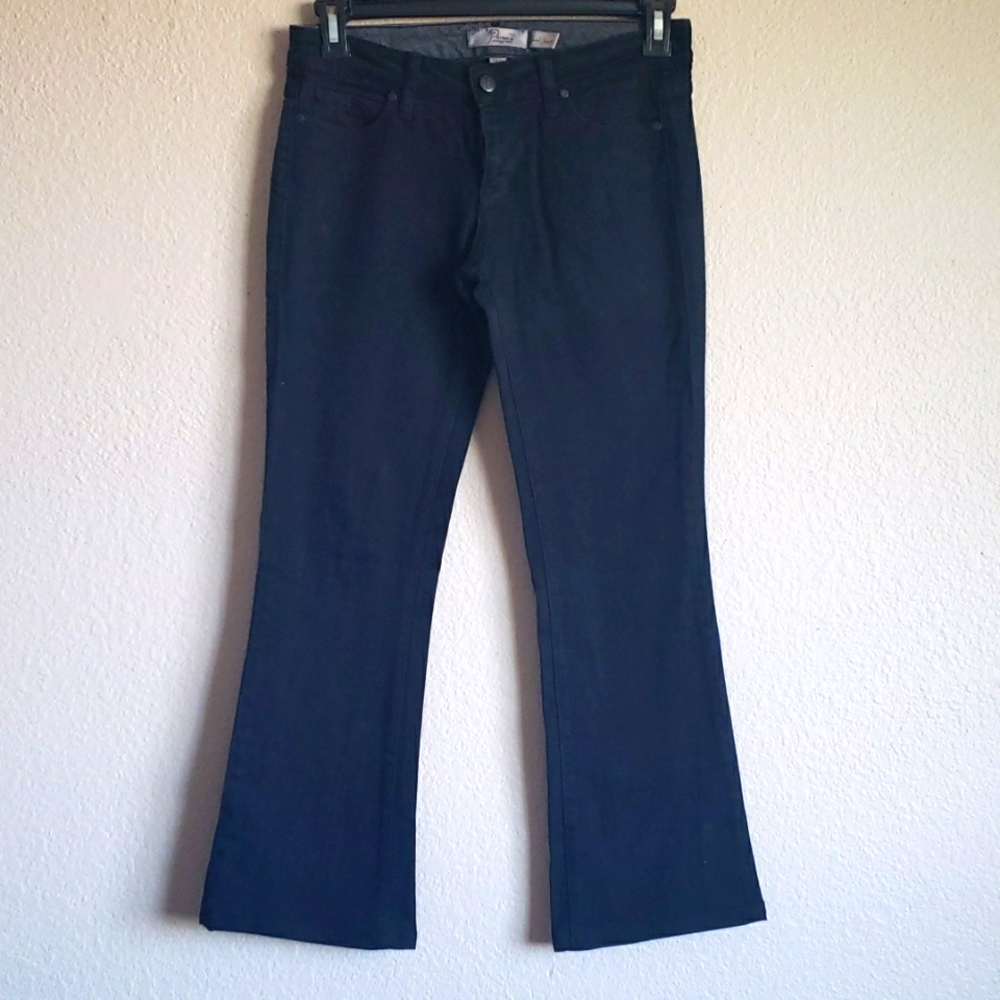 Paige Premium Denim, Women's Black Flared Pants Size 27.